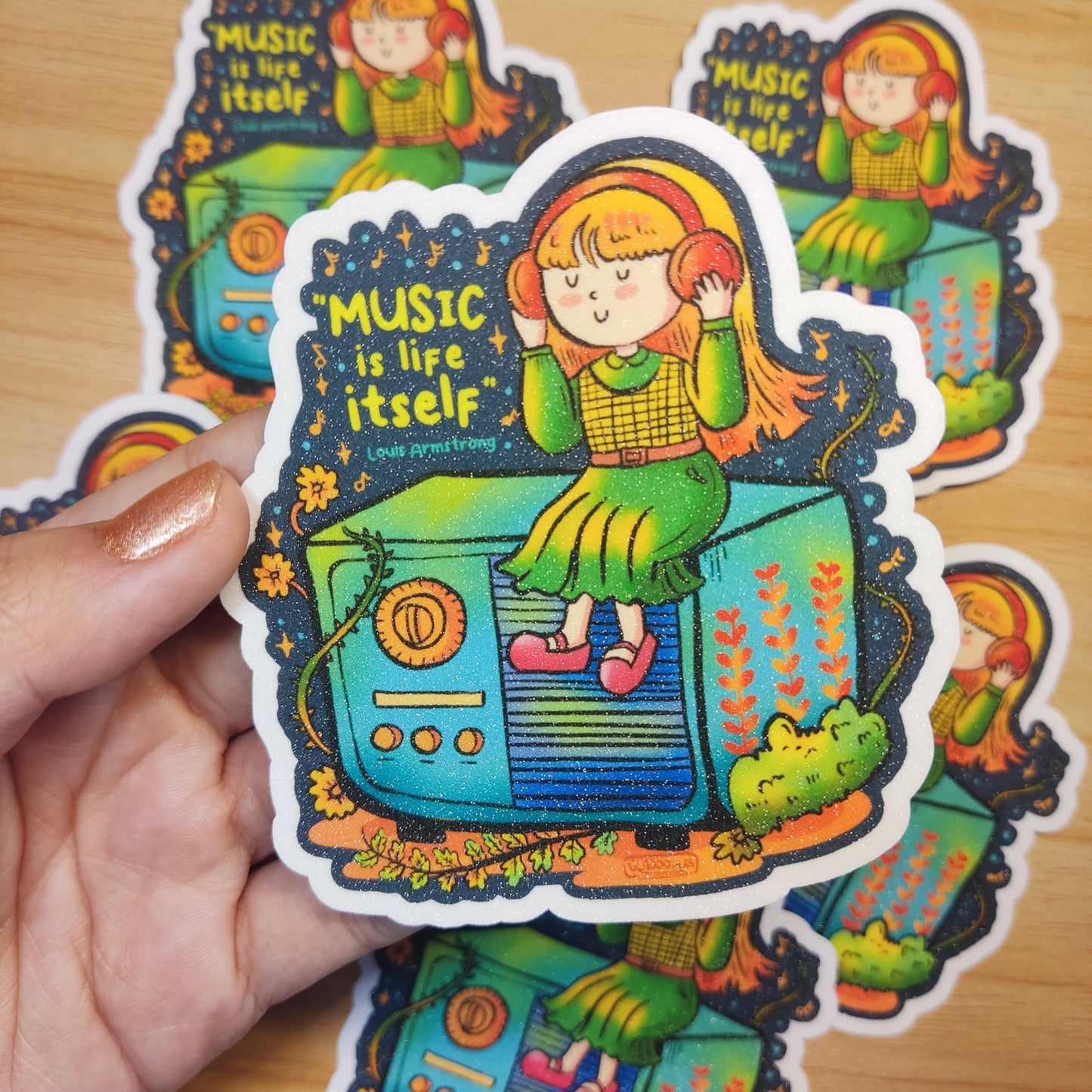 "Music is Life Itself" Sticker