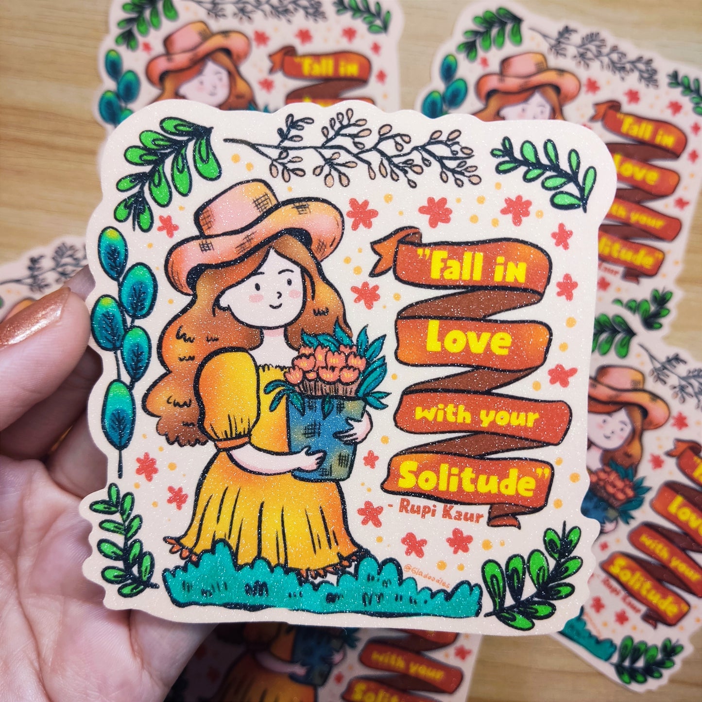 Fall in Love with your Solitude Sticker