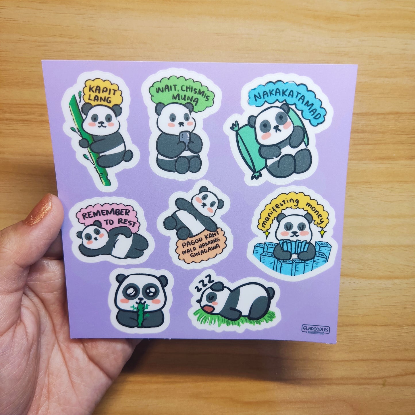 Panda Sticker Sheets
