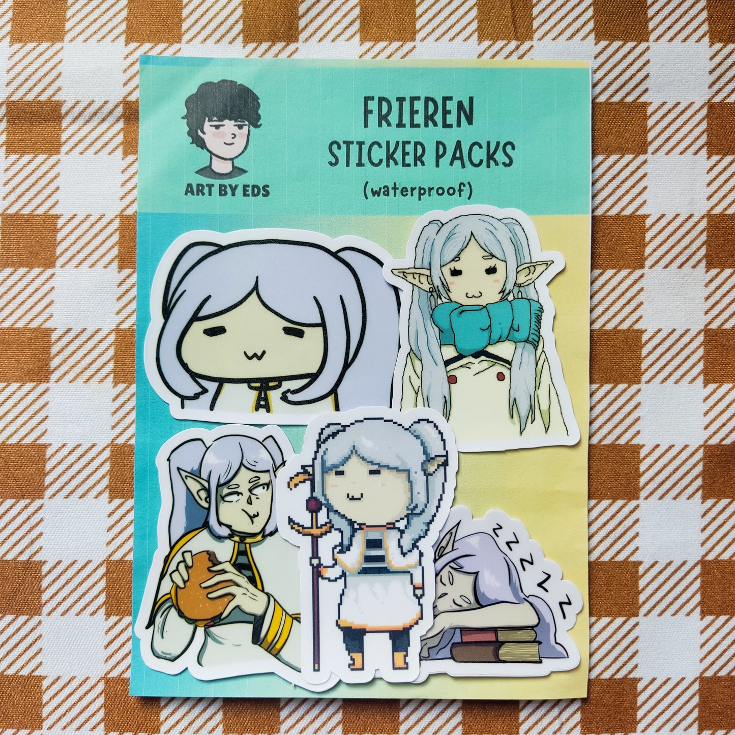 Frieren Stickers | Fan Art by Eds