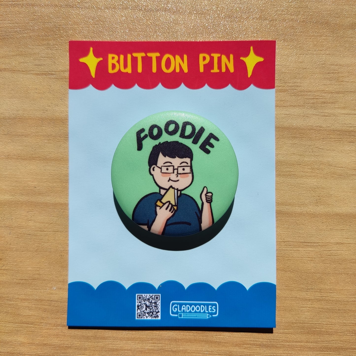 Foodie Button Pin (Matte) | 1.75 Inches
