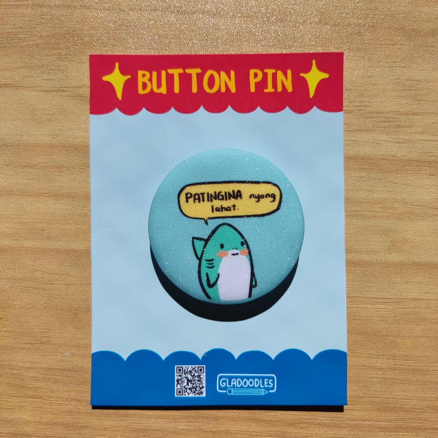 PATINGina nyong lahat Button Pin (Glitter)| 1.75 Inches