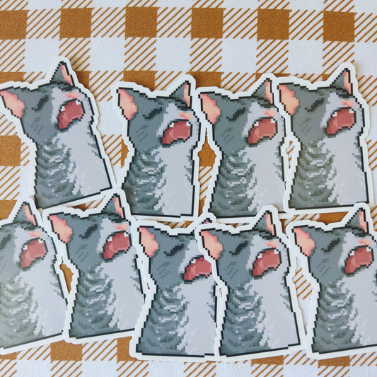 "Posagray" Waterproof Sticker | Artwork by Eds