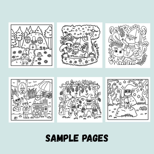 "Mga Kaibigang Dwende" Coloring Book
