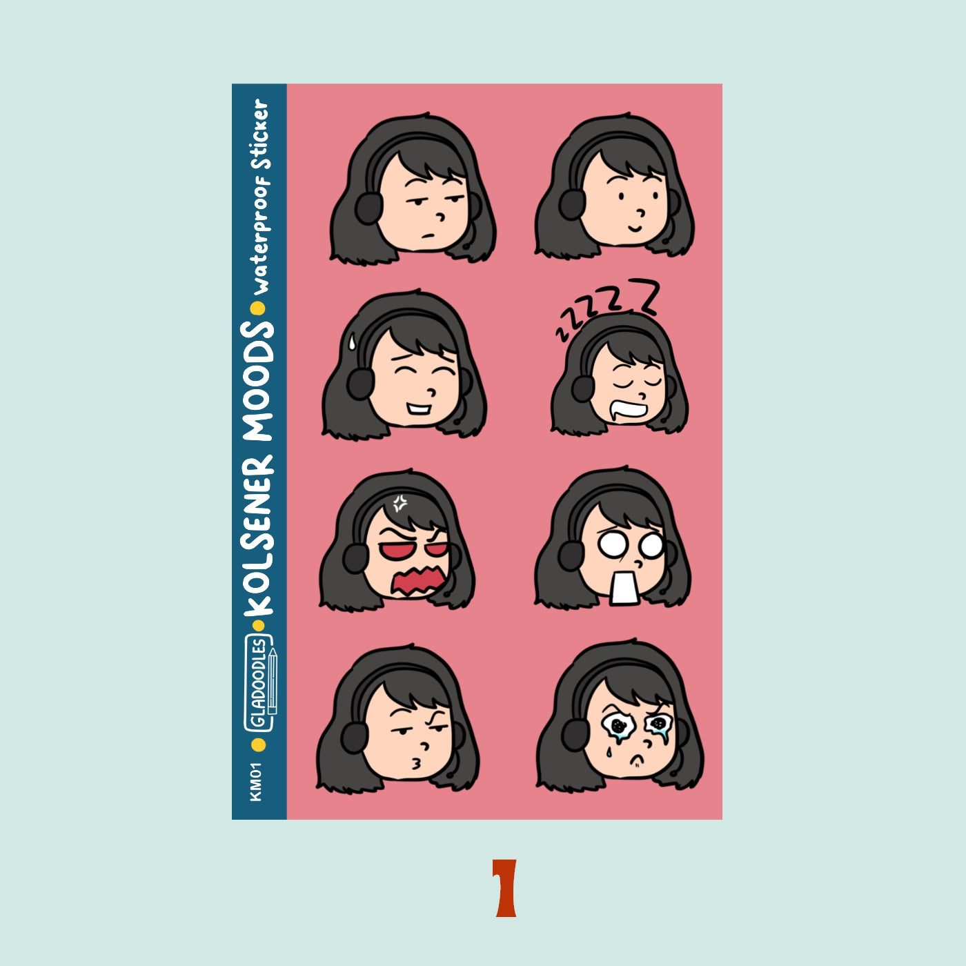 Kolsener Moods Sticker Sheet