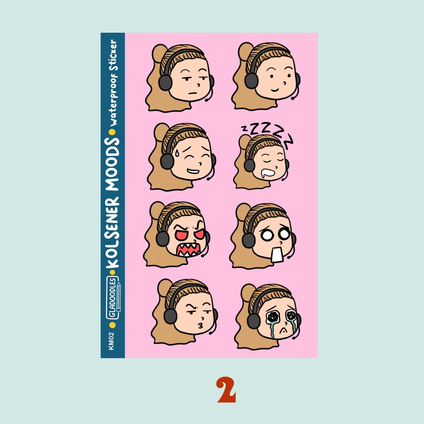 Kolsener Moods Sticker Sheet