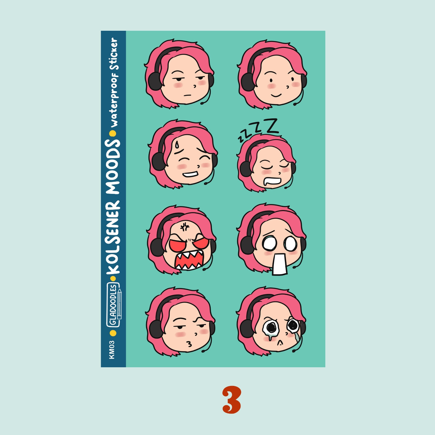 Kolsener Moods Sticker Sheet
