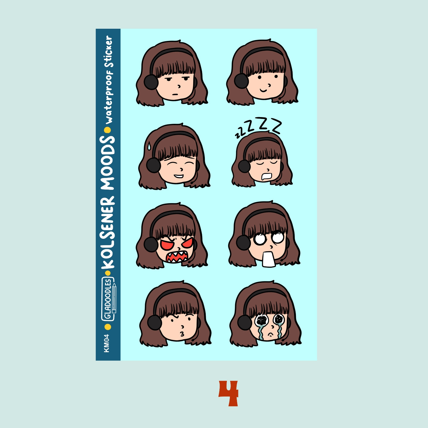 Kolsener Moods Sticker Sheet