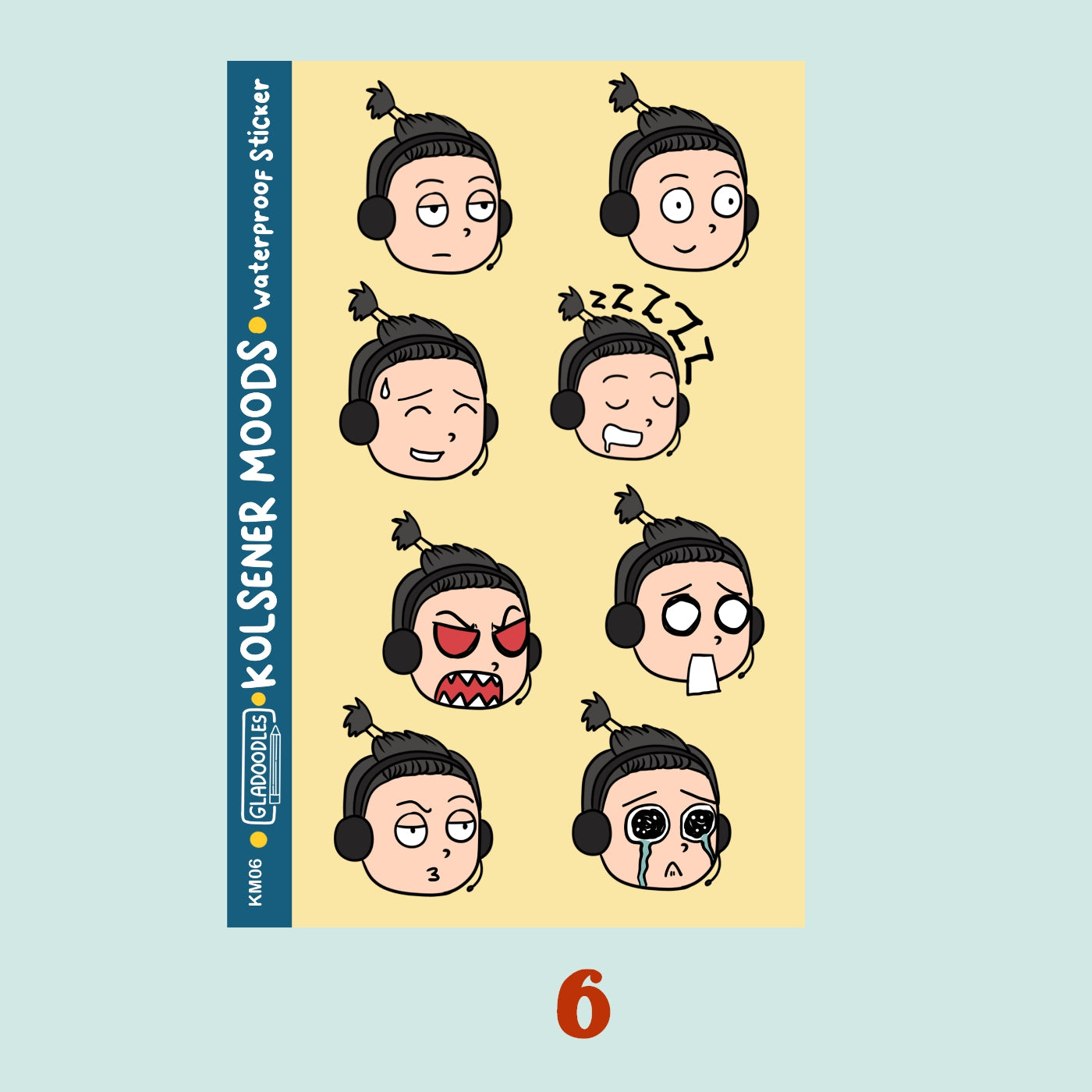 Kolsener Moods Sticker Sheet
