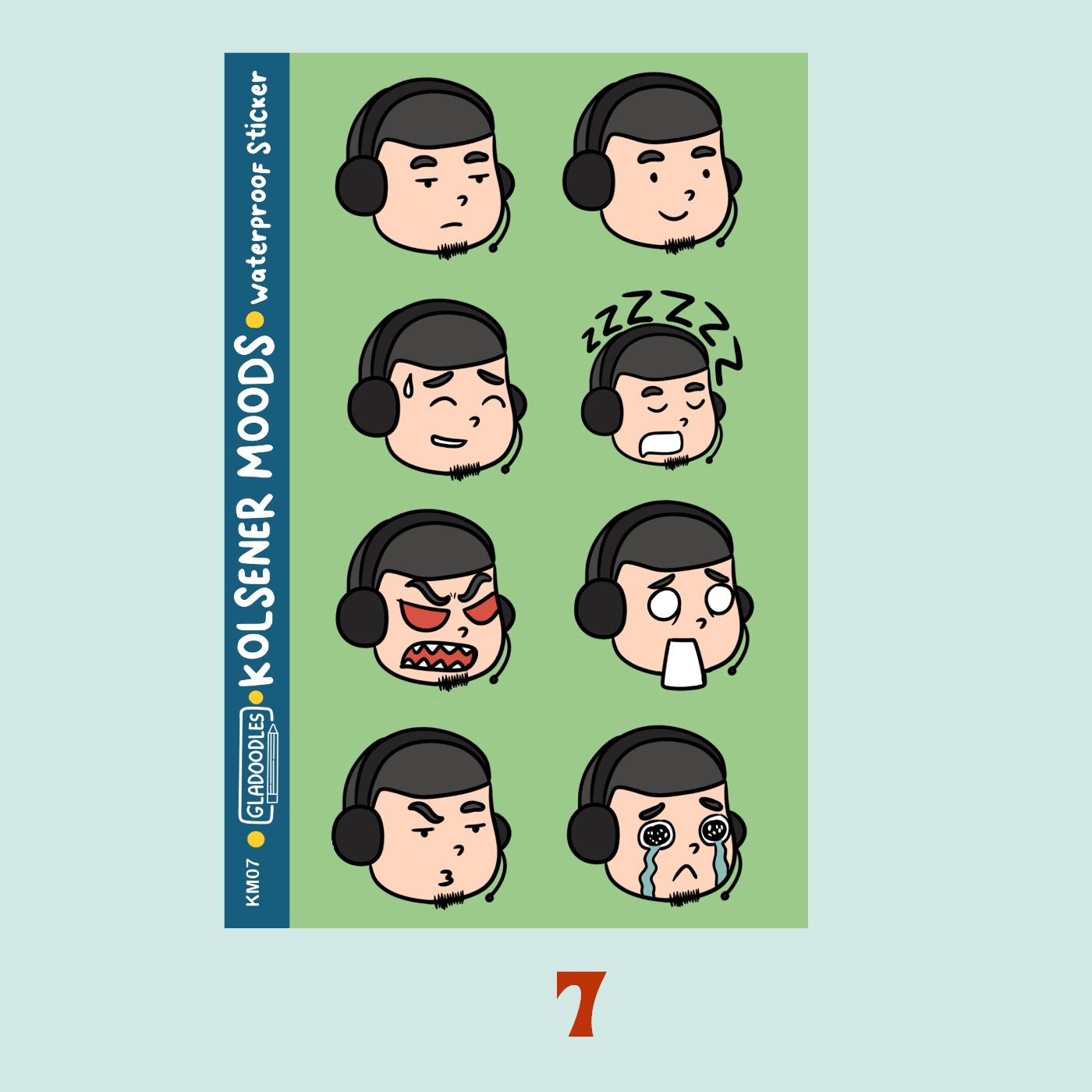 Kolsener Moods Sticker Sheet