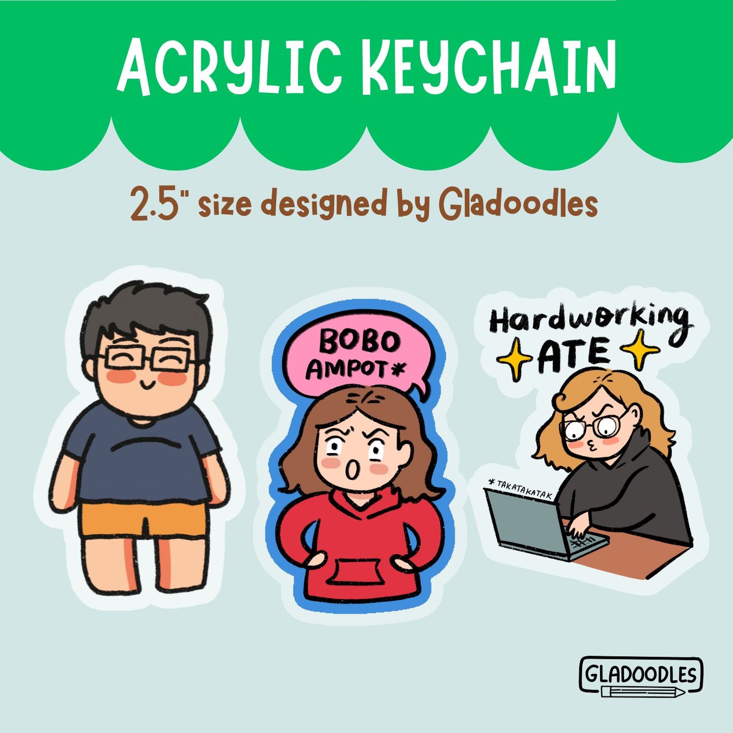 Acrylic Keychain by Gladoodles