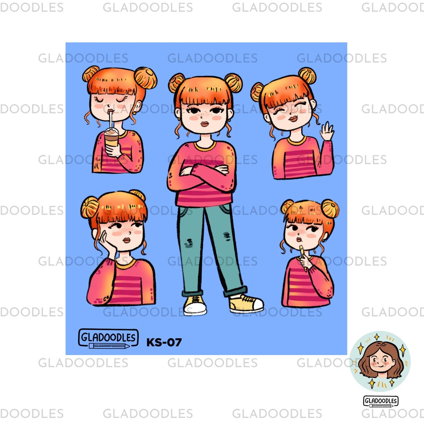 Besties Sticker Sheet