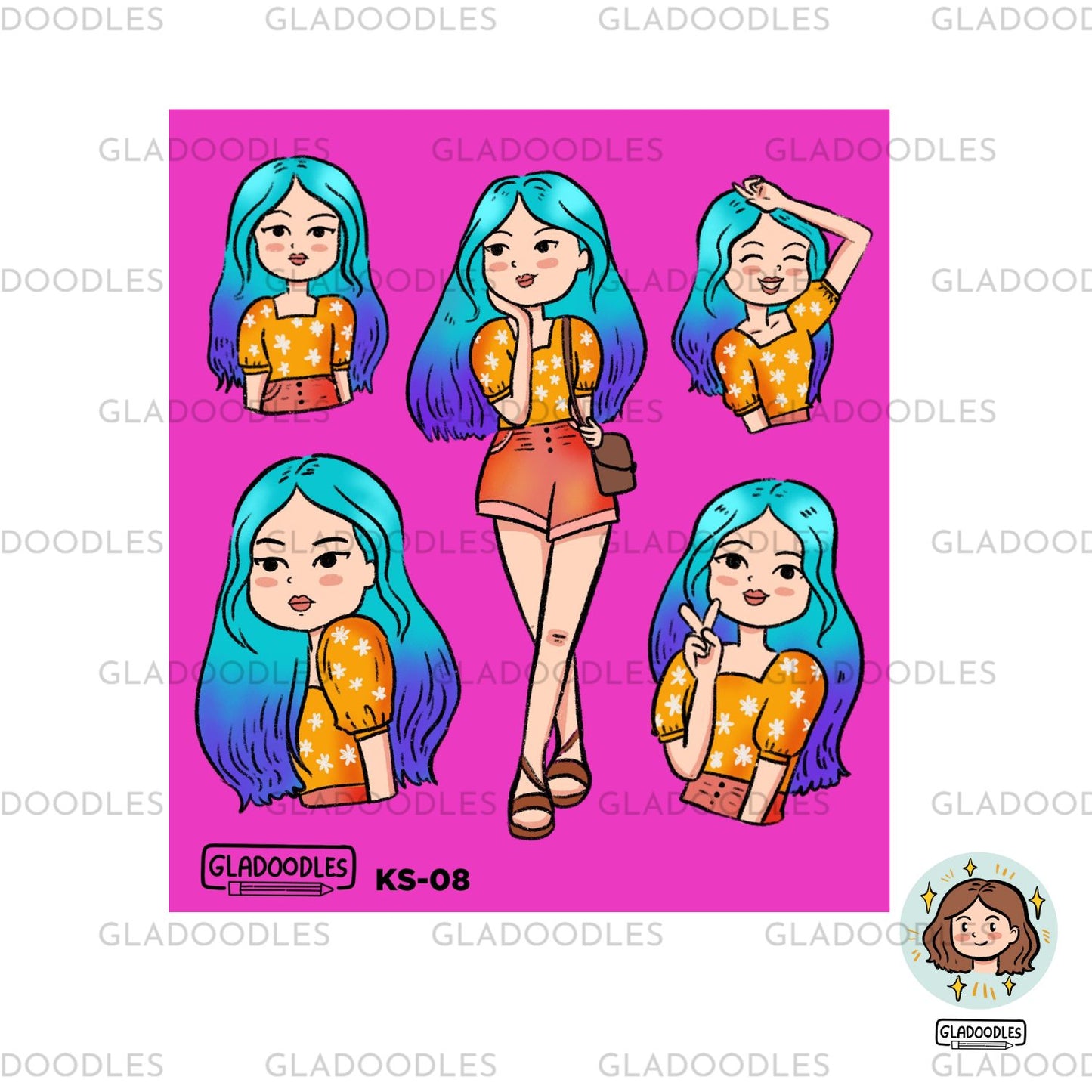 Besties Sticker Sheet