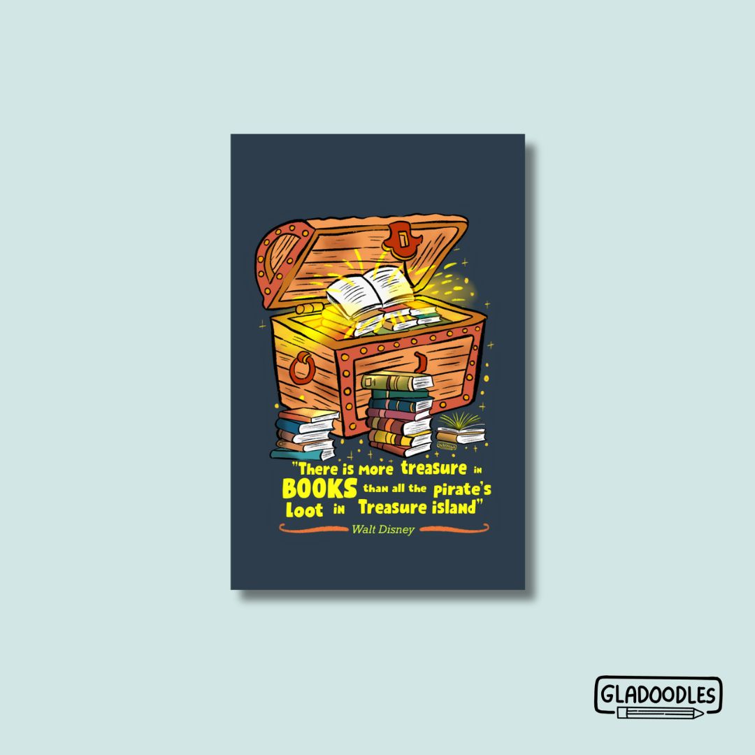 Book Quotes Magnetic Bookmark | Glitter Laminated