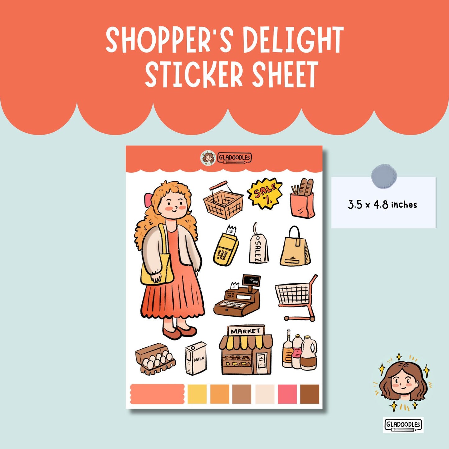Shopper's Delight Sticker Sheet