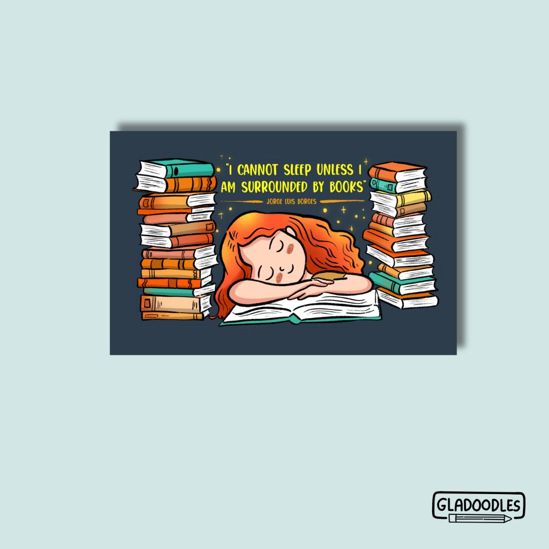 Book Quotes Magnetic Bookmark | Glitter Laminated