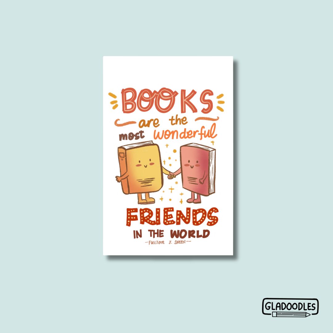 Book Quotes Magnetic Bookmark | Glitter Laminated