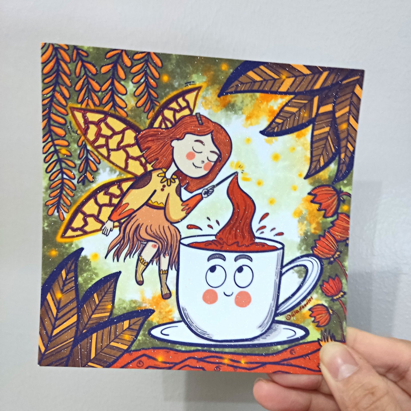 "Coffee Fairy" ART PRINT