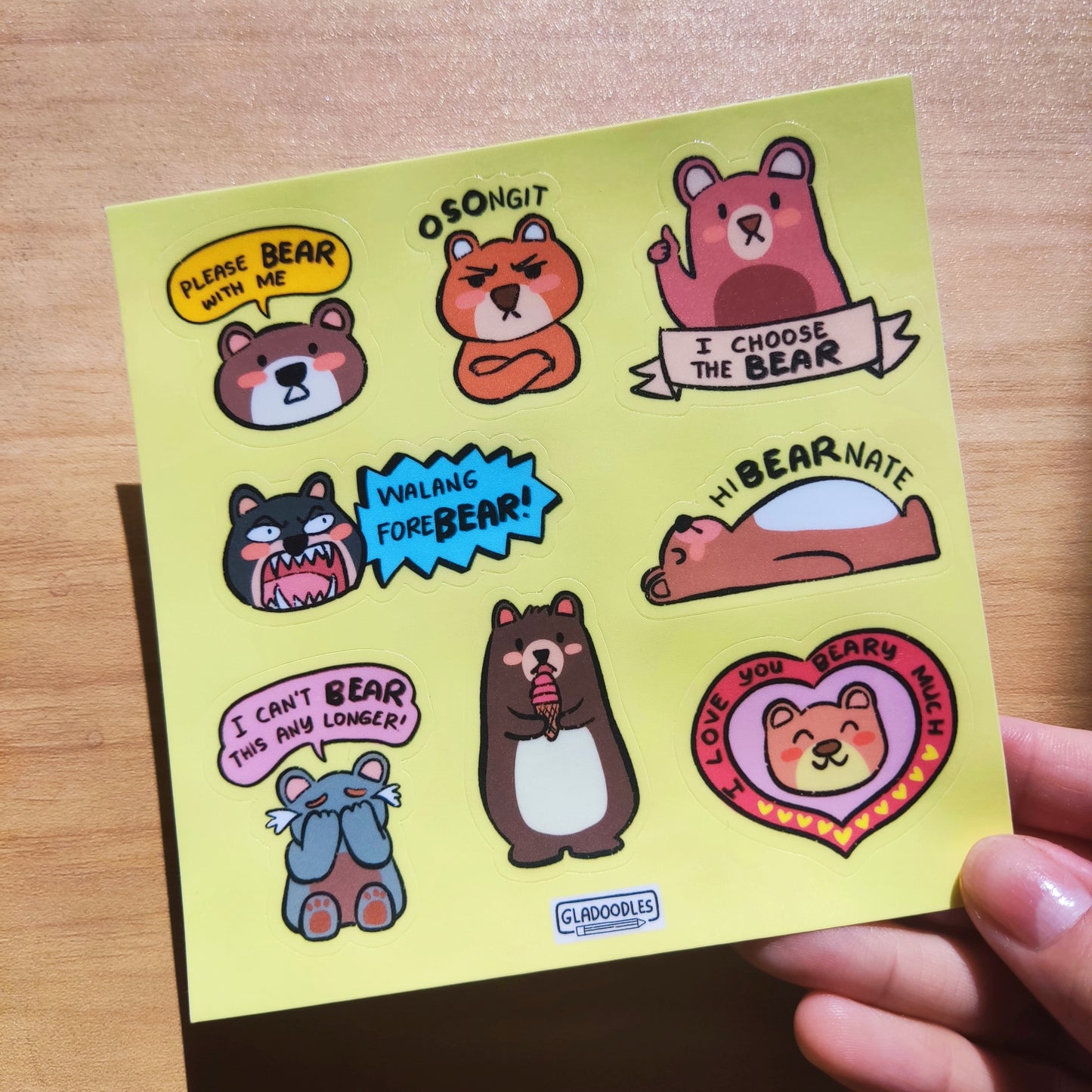 Bear Sticker Sheets