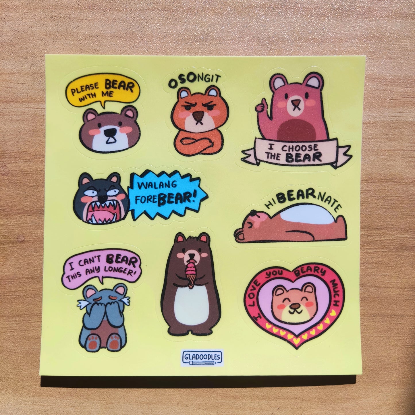 Bear Sticker Sheets