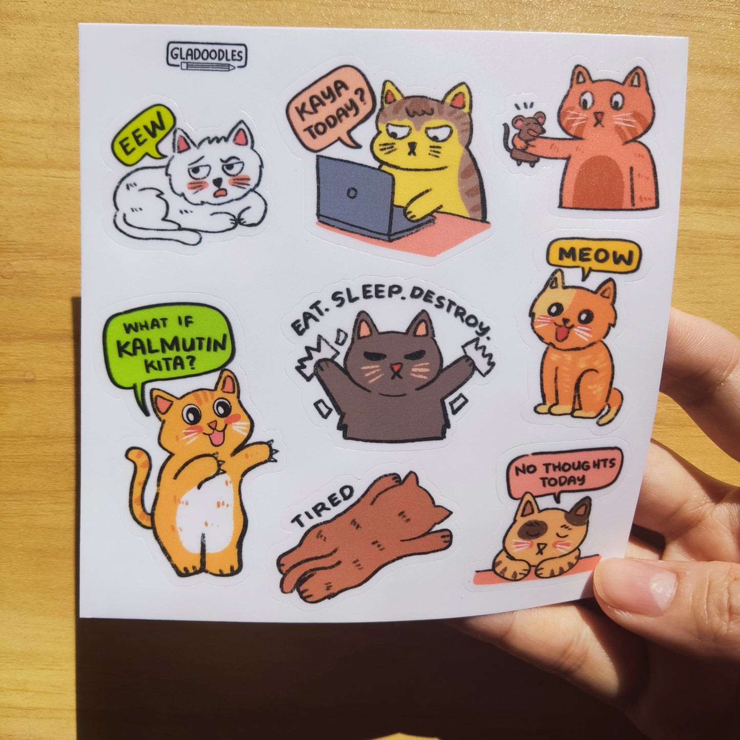 Witty Cats Sticker Sheet