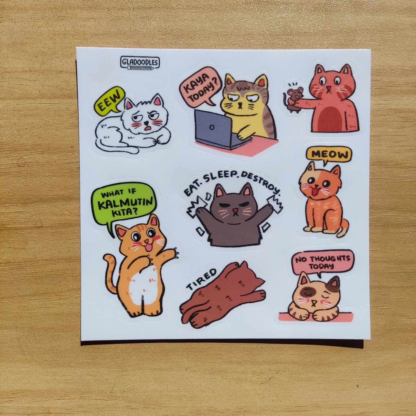 Witty Cats Sticker Sheet