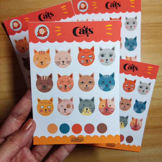 Cats Sticker Sheet
