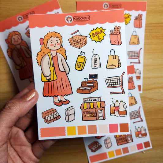 Shopper's Delight Sticker Sheet