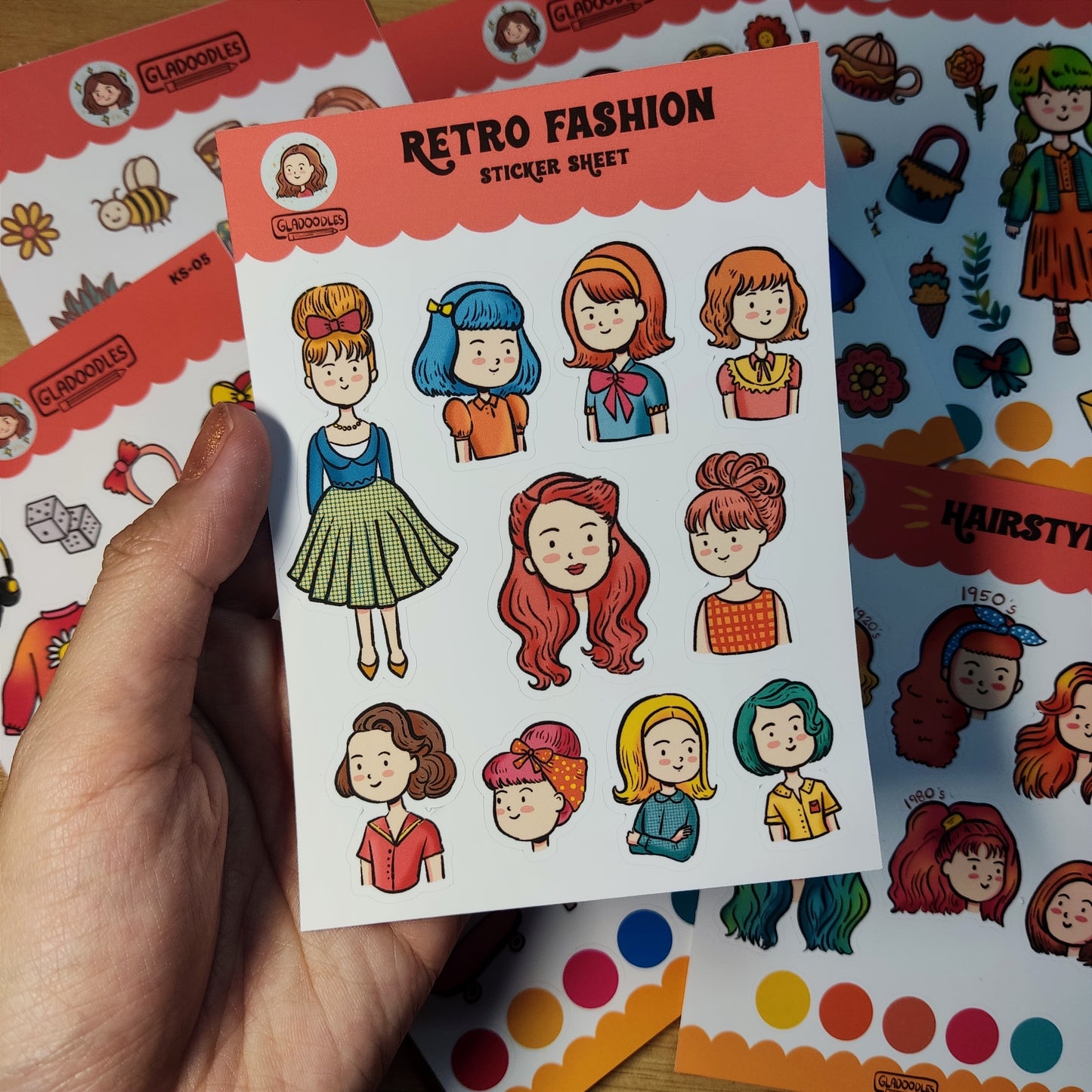 Retro Fashion Stickers