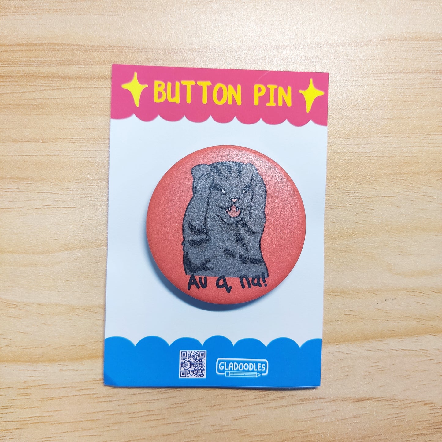 Cats Button Pin ( Matte) - Art by EDS | 1.75 Inches