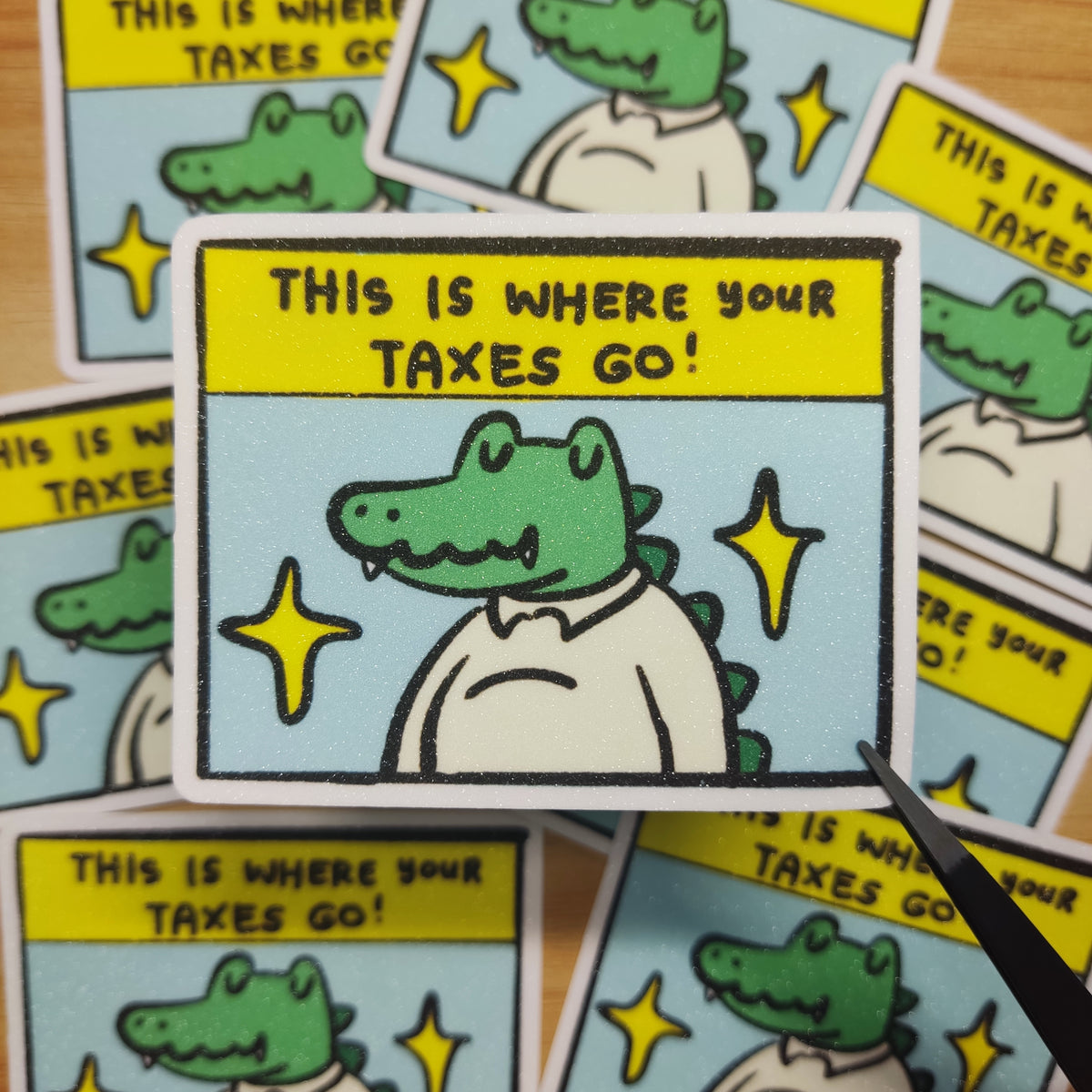 Tax Included Sticker This is where your Taxes go Sticker – Gladoodles