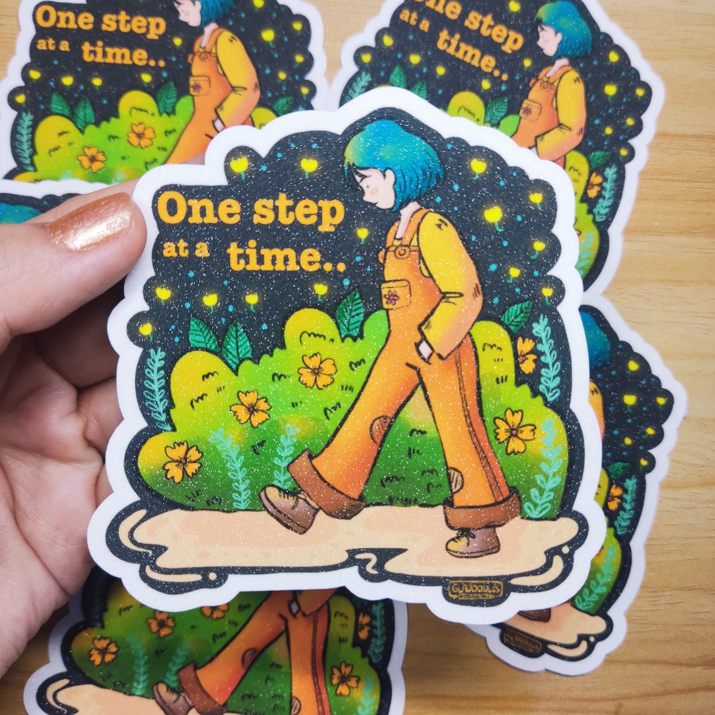"One Step at a Time" Sticker