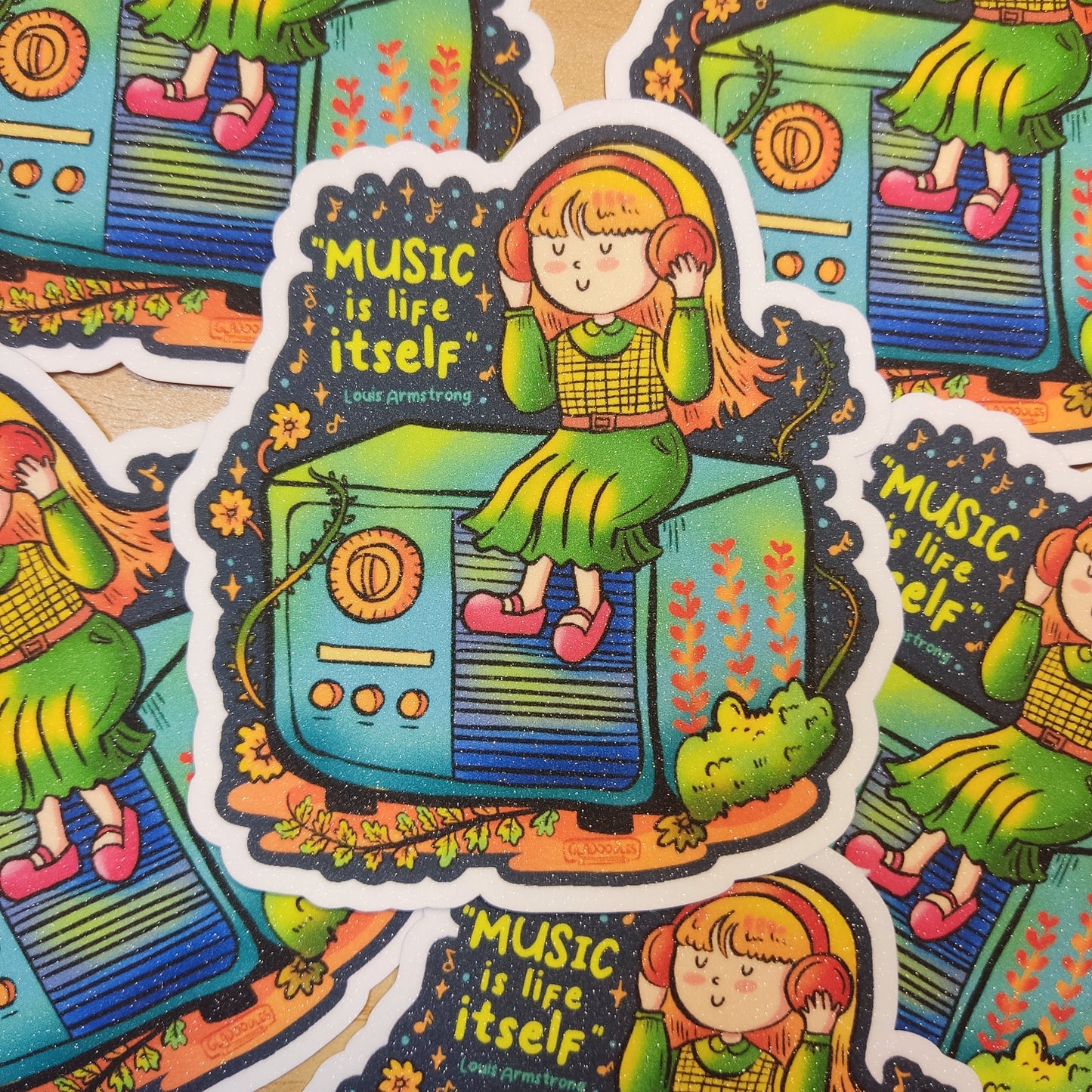 "Music is Life Itself" Sticker