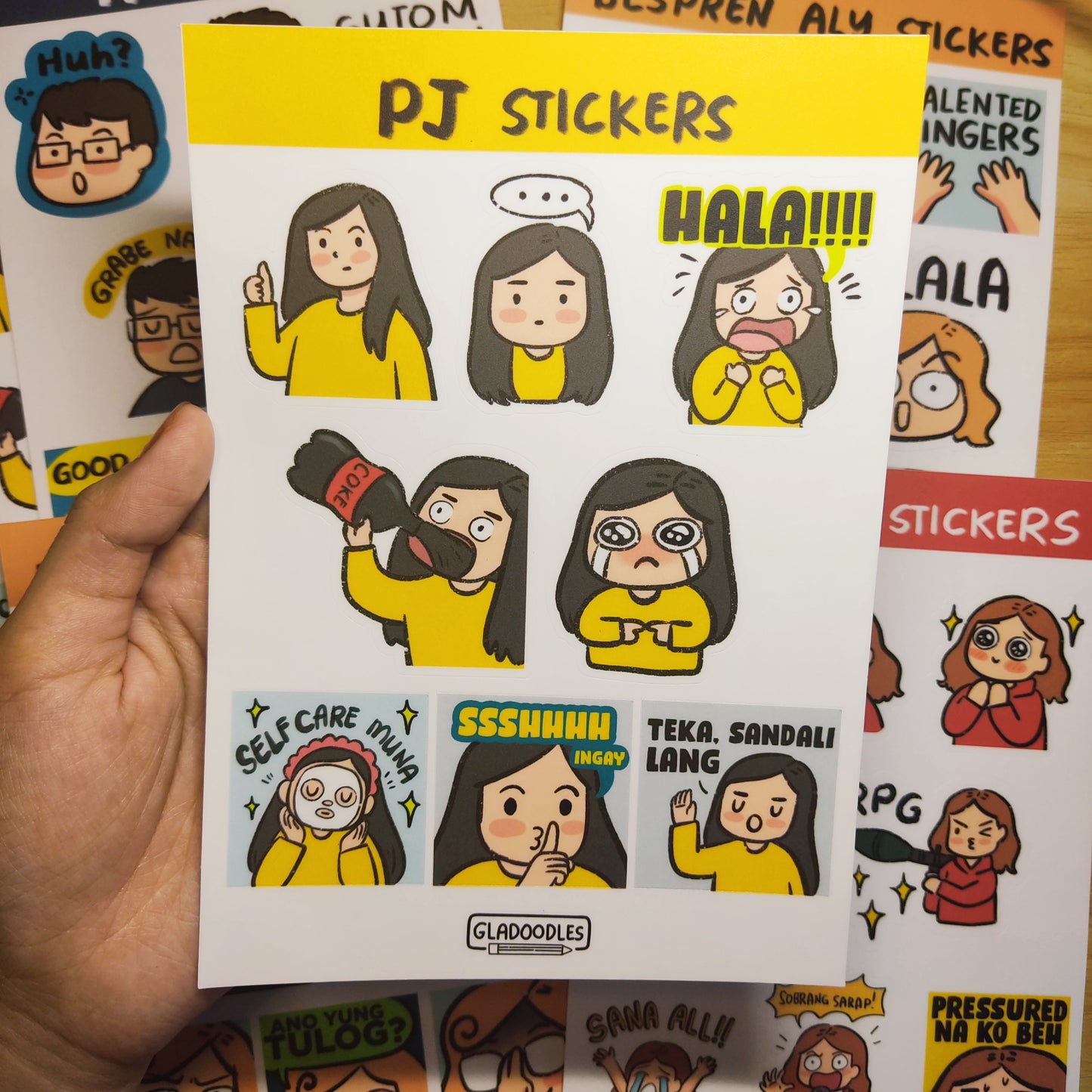 Gladoodles Sticker Sheets