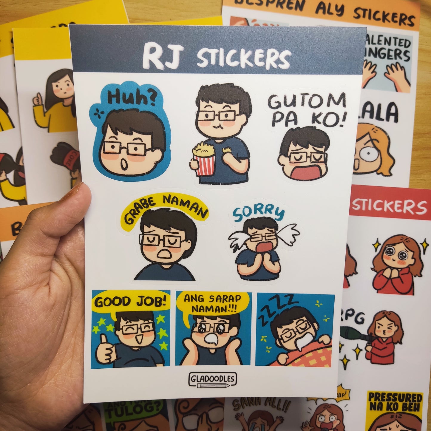 Gladoodles Sticker Sheets