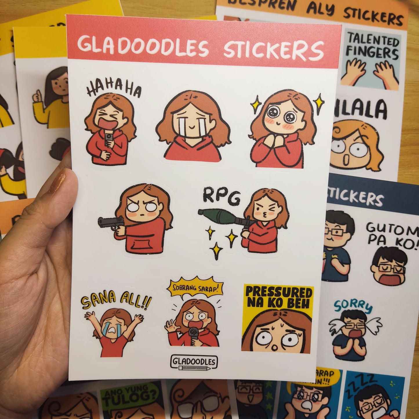 Gladoodles Sticker Sheets