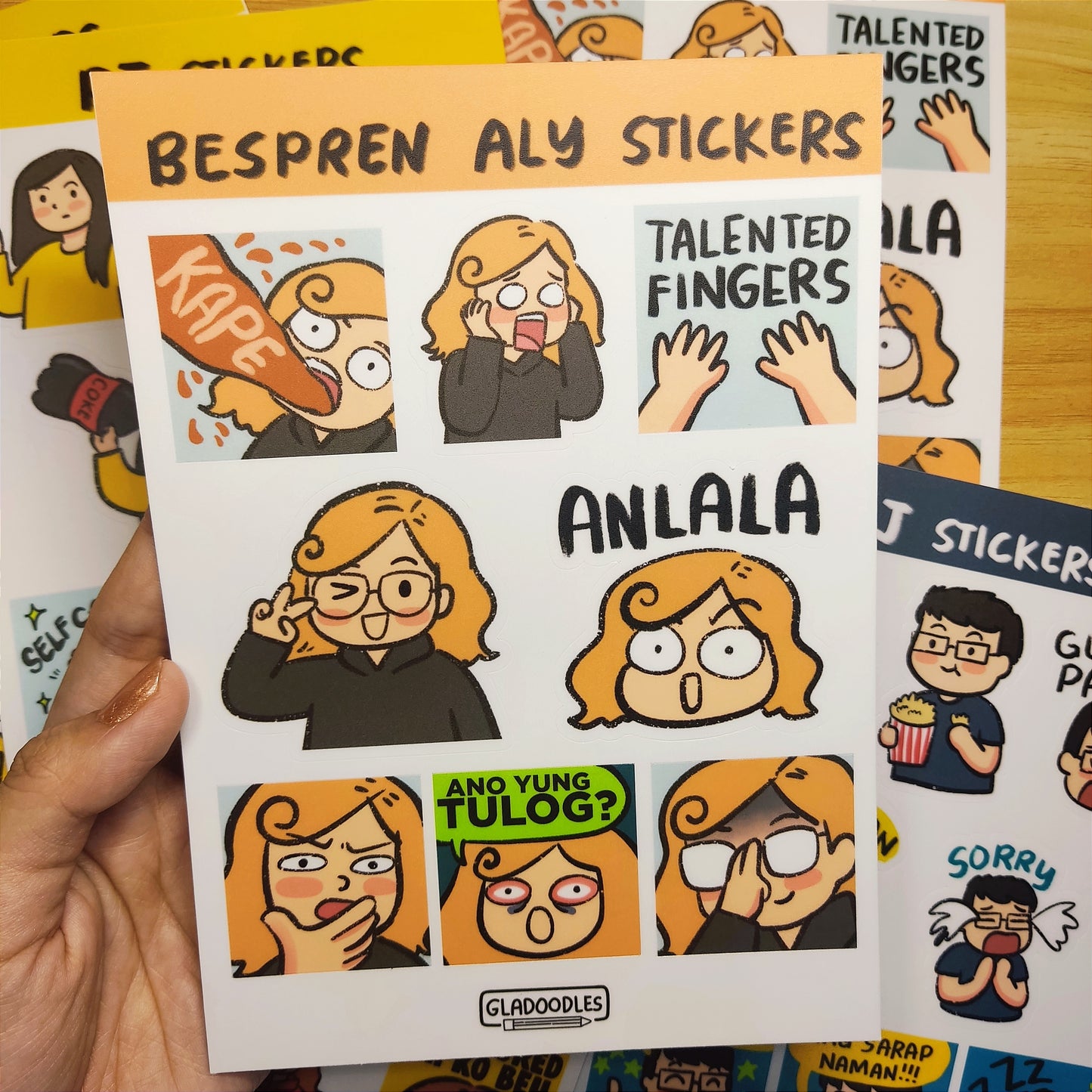 Gladoodles Sticker Sheets
