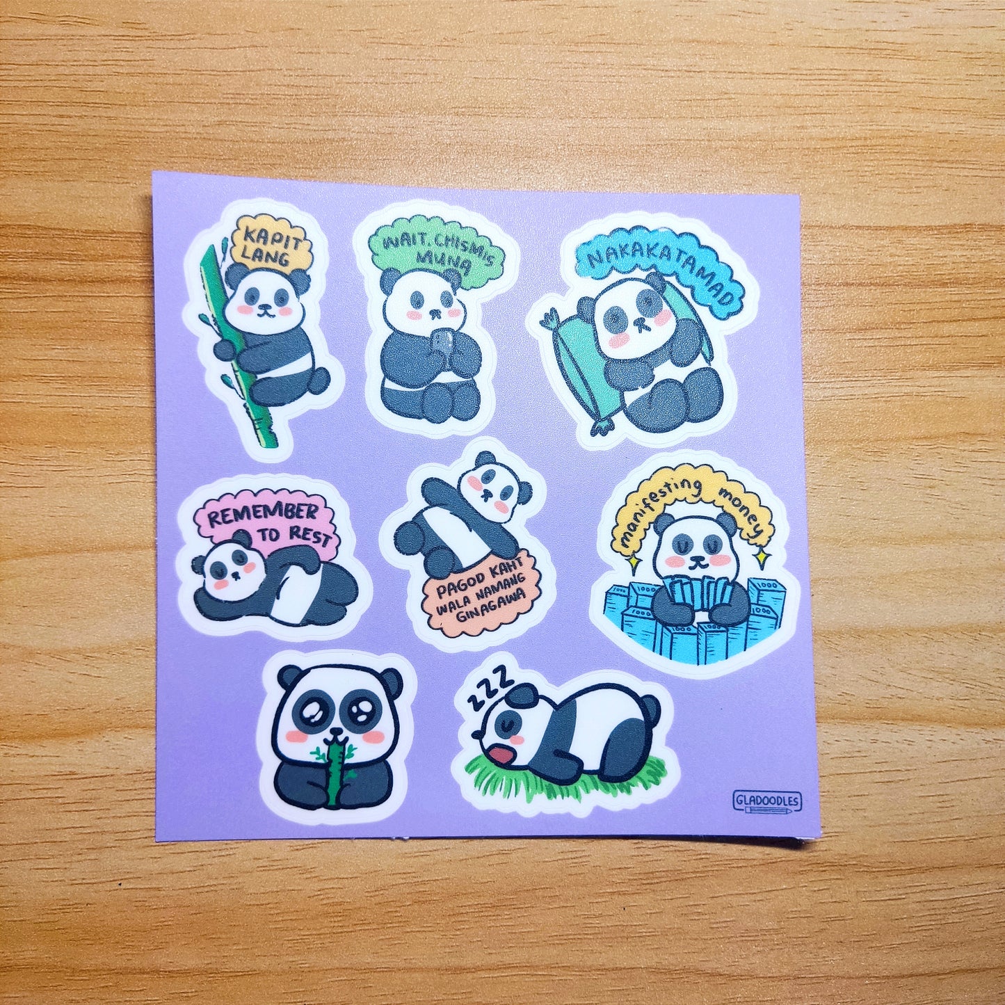 Panda Sticker Sheets