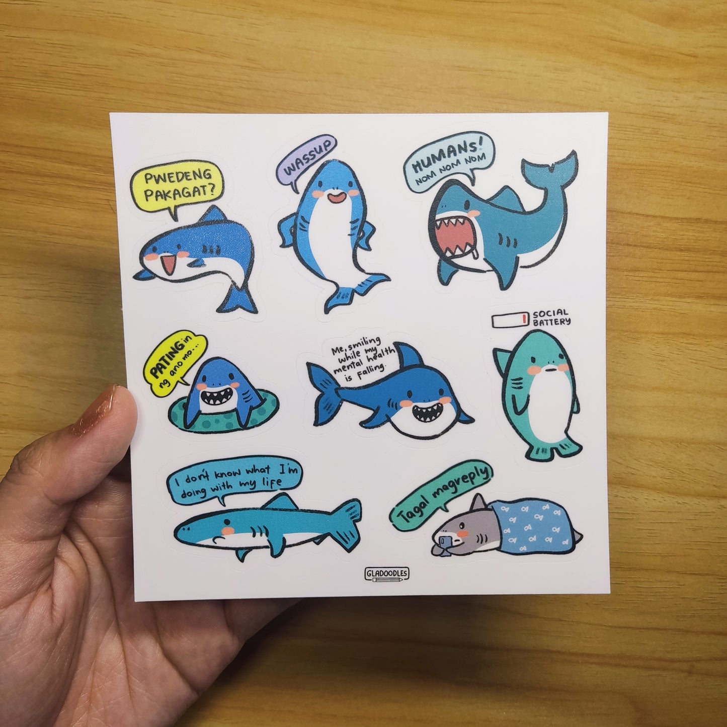Sharks  Sticker Sheet