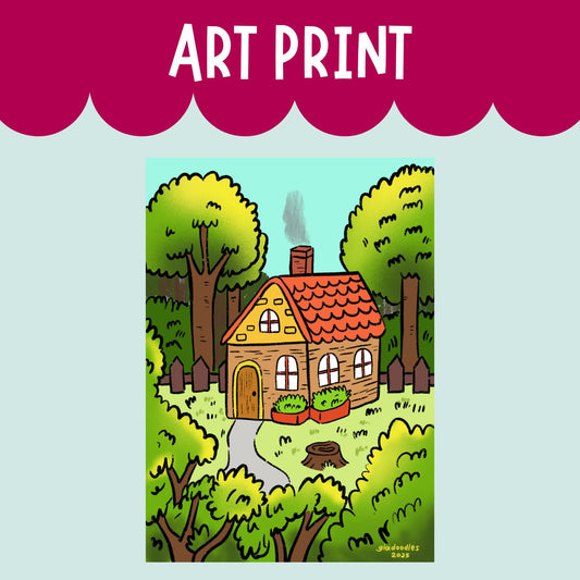 Cabin in the Woods ART PRINT