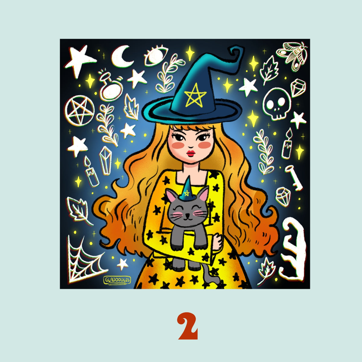 "Halloween Girls" ART PRINT