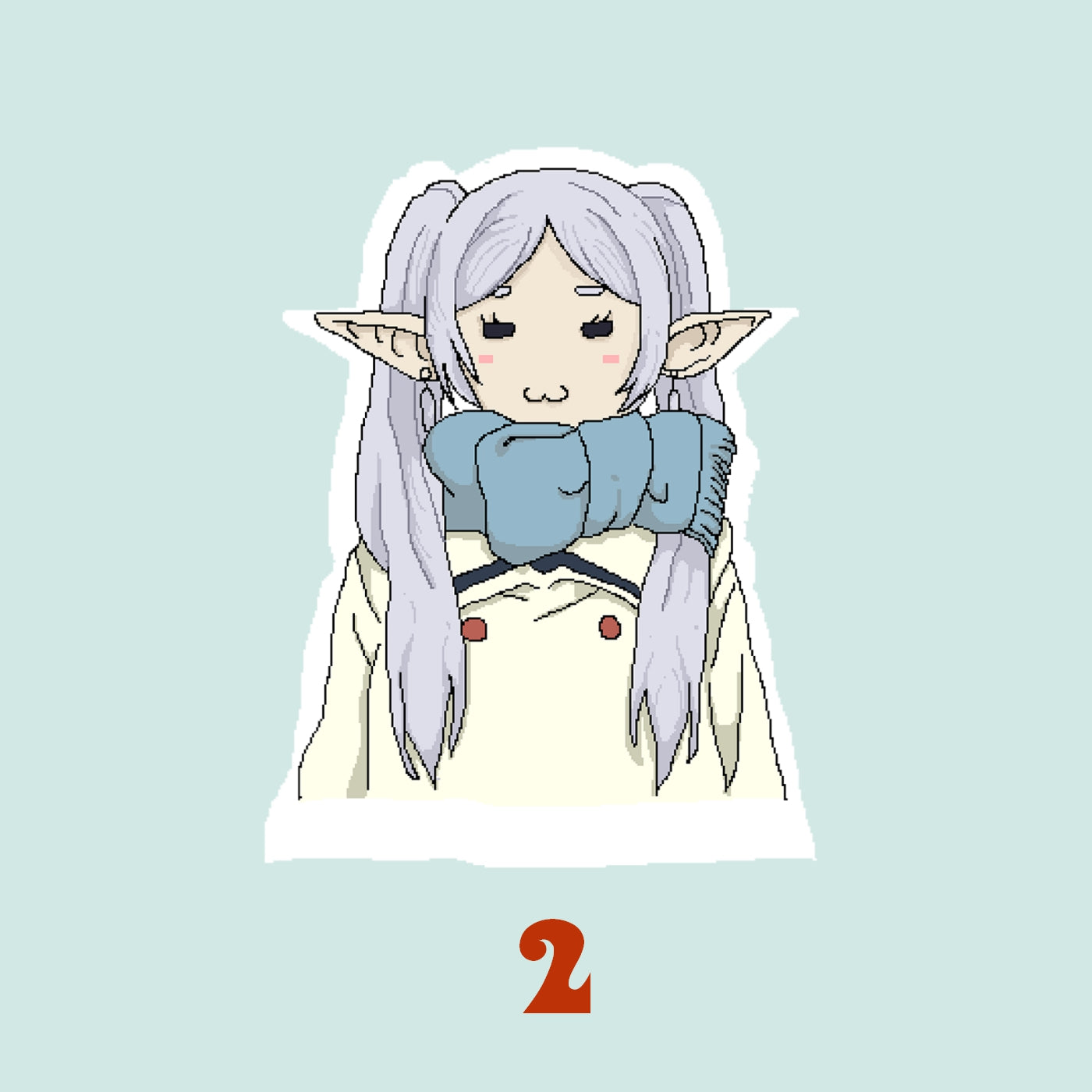Frieren Stickers | Fan Art by Eds