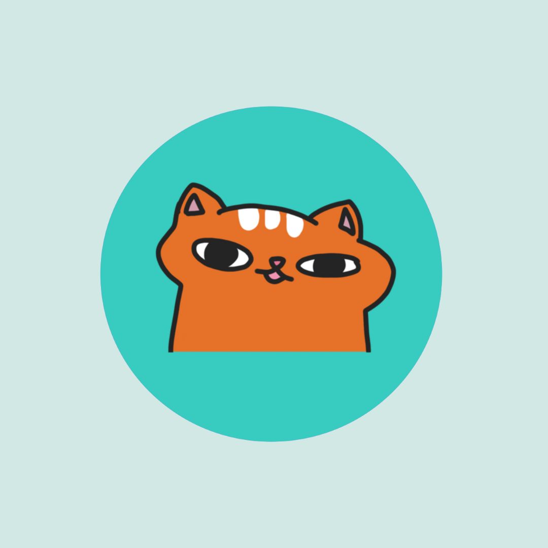 Cats Button Pin ( Matte) - Art by EDS | 1.75 Inches