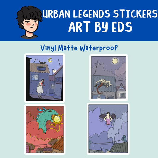 Urban Legends Stickers | Artwork by Eds