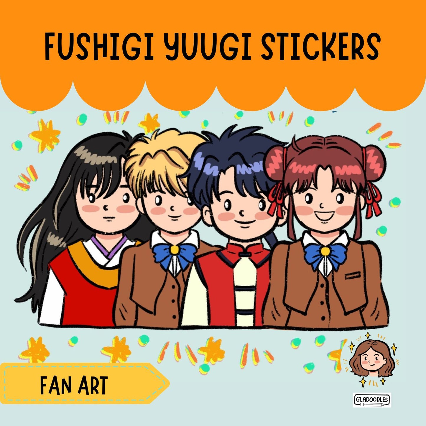 Fushigi Yuugi Stickers | Anime Fan Art