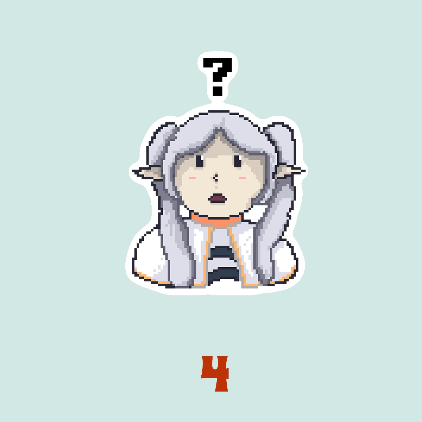 Frieren Stickers | Fan Art by Eds