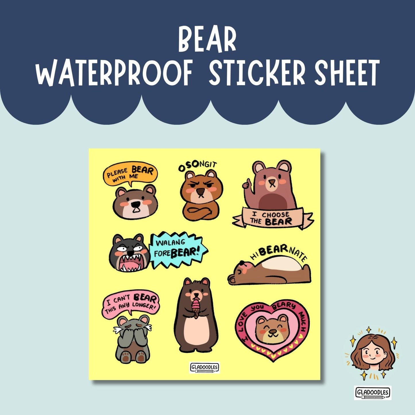 Bear Sticker Sheets