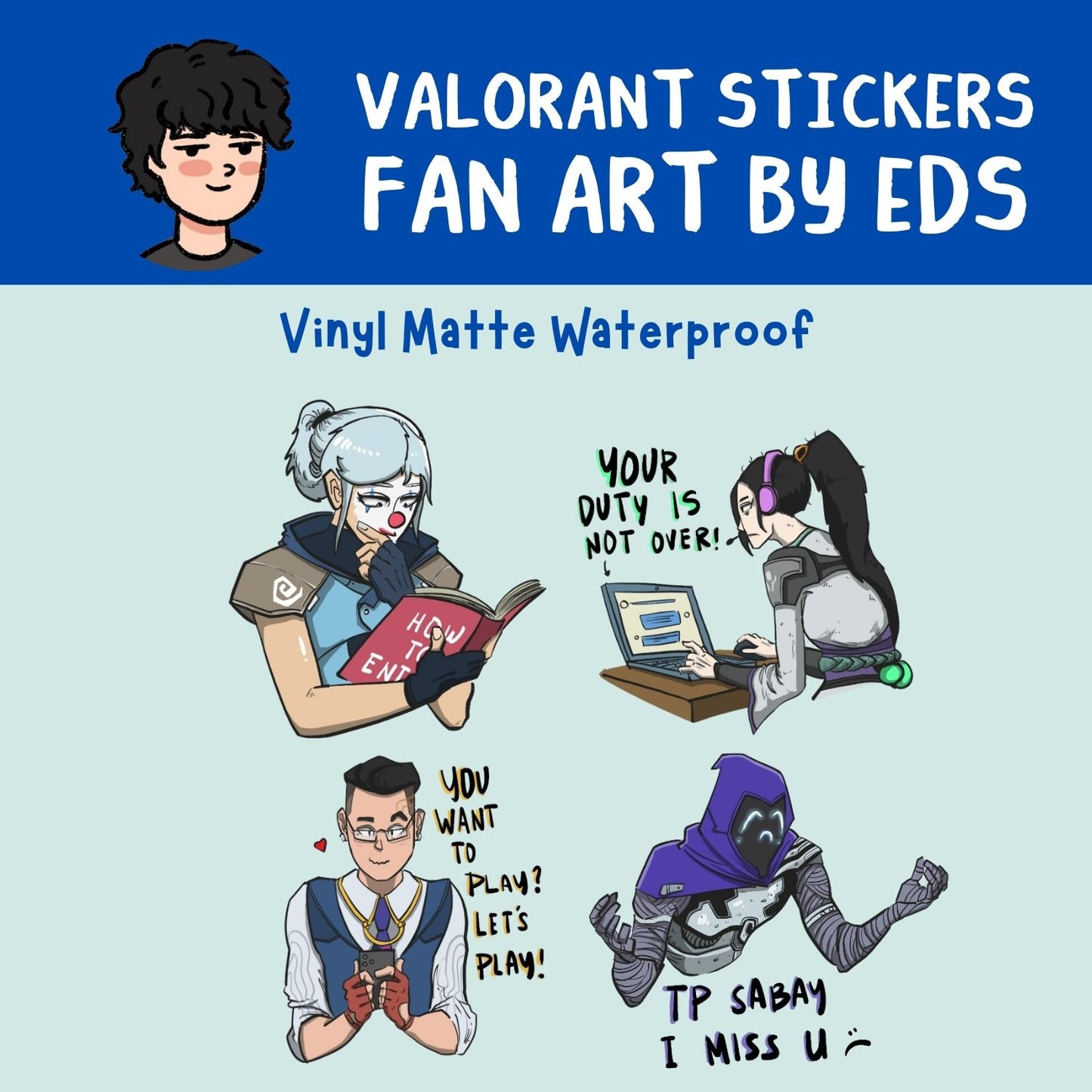 Valorant Stickers | Fan Art by Eds