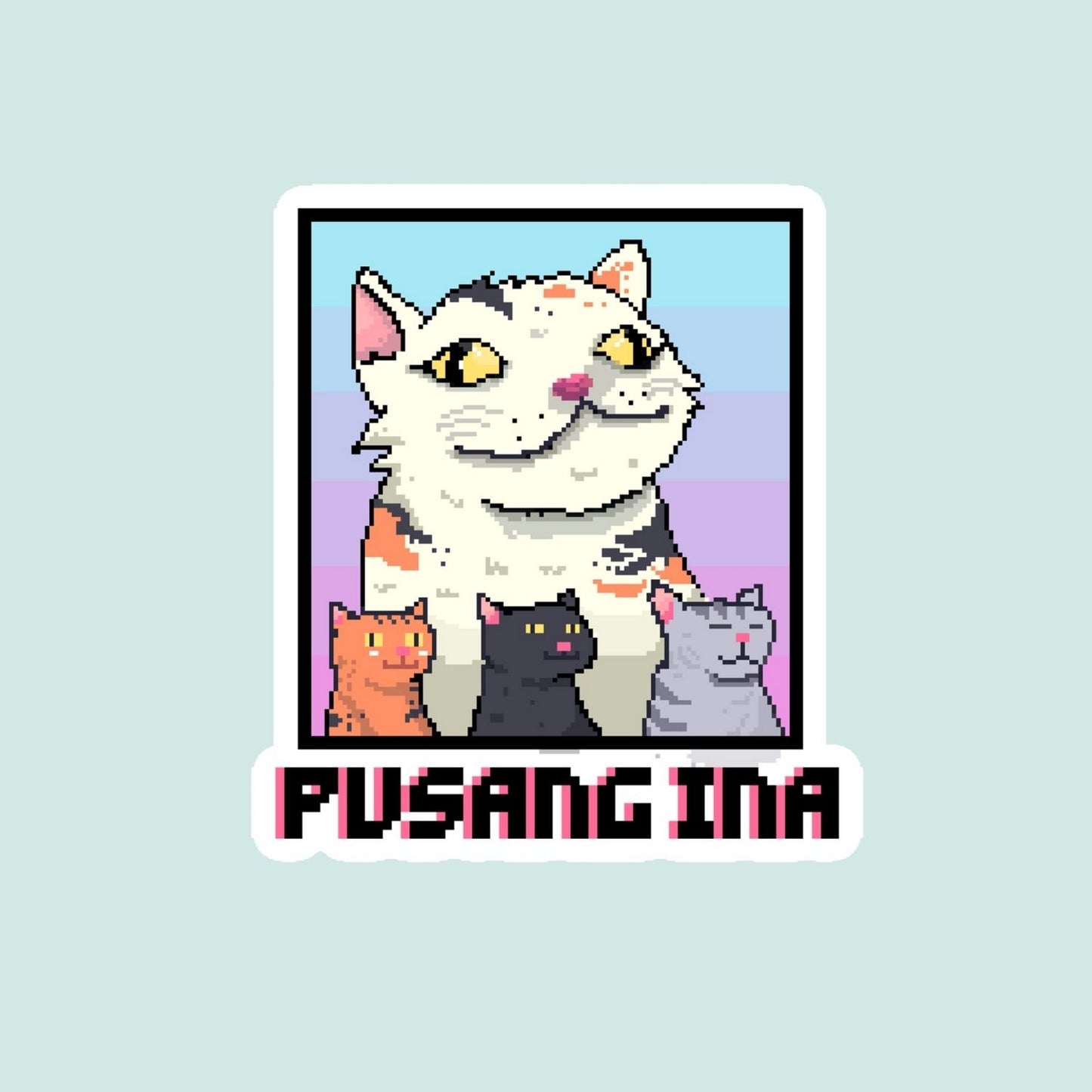 Cats Sticker - Artwork by EDS