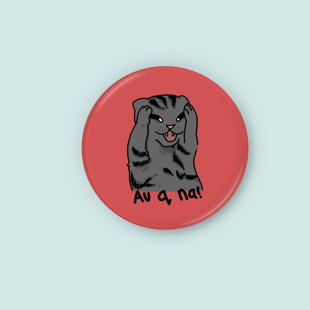 Cats Button Pin ( Matte) - Art by EDS | 1.75 Inches